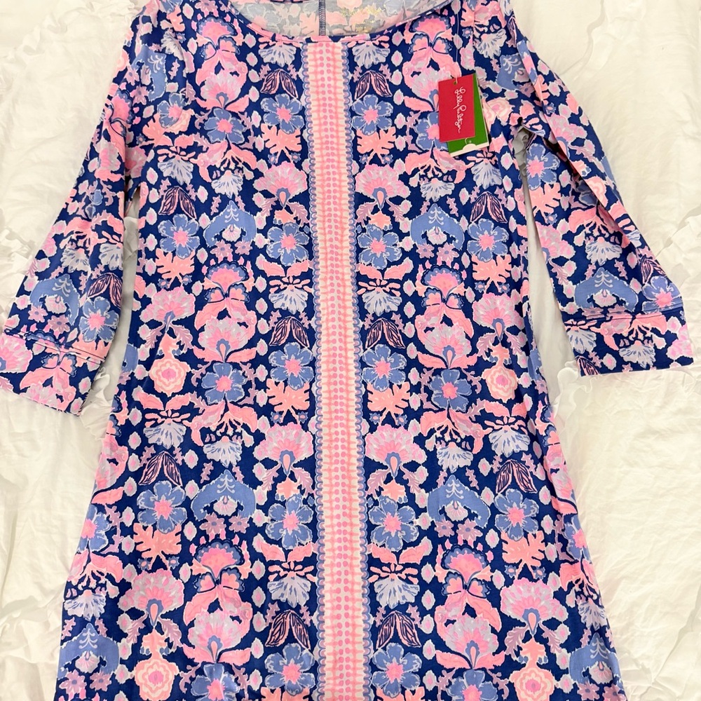 Lilly Pulitzer Pink and Blue Floral Dress